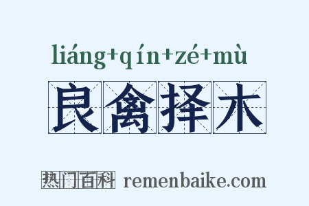 良禽择木是什么意思的图片